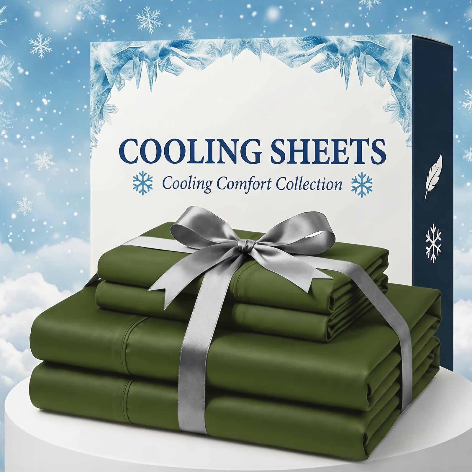Extra Deep Pocket Bamboo Fiber Bed Sheet Set - Breathable and Cooling Bed Sheet - Luxury Hotel Bed Sheet Set - Soft, Wrinkle-Resistant, and Comfortable - Easily Fits Extra Deep Mattresses. Includes Children's Pillowcases, Flat Sheet, and Fitted Sheet