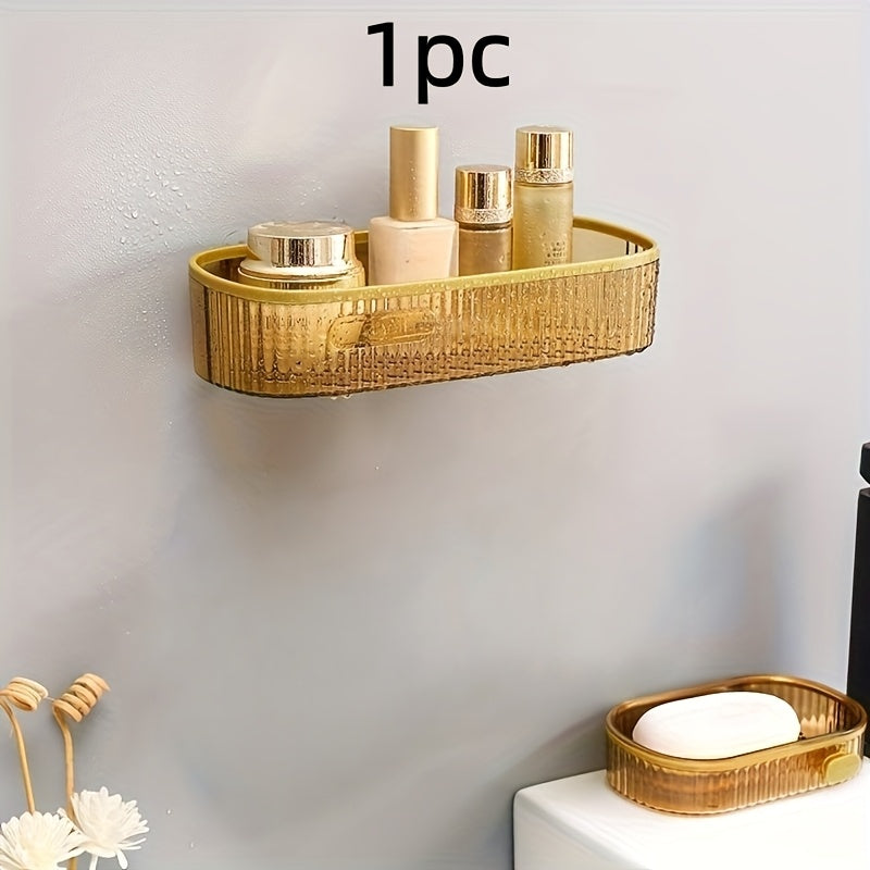 Premium 1pc Home Storage Organizer – space-saving everyday organization, 1pc of Acrylic Shelves for The Bathroom Elegantly Designed for Wall Mounting Ideal for, designed for American homes, daily convenience and practical gifting