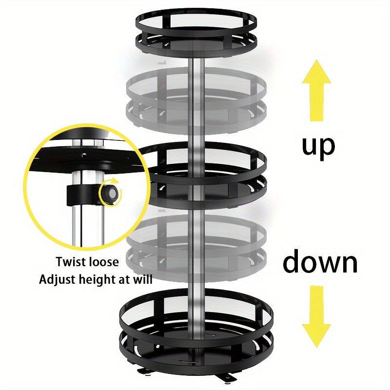 Compact 1/2/3 Tier Refrigerator Bottle Organizer – easy-access beverage storage, Lazy Susan Spice Rack 360 Rotating Turntable Organizer 1 2 3 Tier Spinning Seasoning, designed for American homes, daily convenience and practical gifting