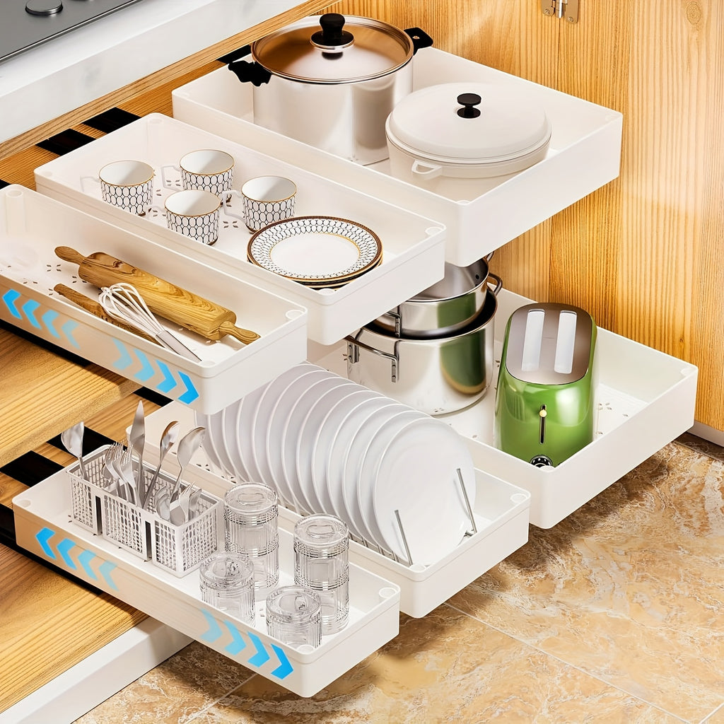 Versatile 3 Pack Pull-Out Cabinet Organizer – smooth-access cabinet organization, 3 Pack 15 7 Deep Pull Out Drawers For Pull-Out Cabinet Organizer Slide Out, designed for American homes, daily convenience and practical gifting