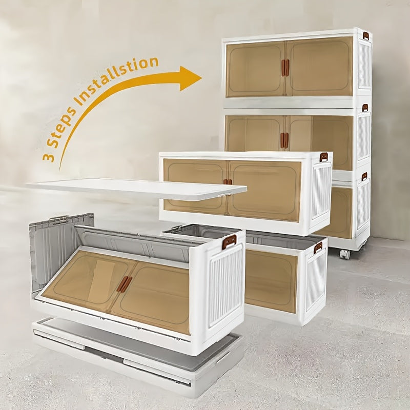 Space-Saving Stackable Home Storage Bins – portable space-saving storage, 1 2 3 4 5Layer Extra Large Storage Cabinet Multi-tier Foldable Storage Box with, designed for American homes, daily convenience and practical gifting