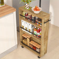 Easy-Access Adjustable Home Storage Rack – durable multi-purpose storage, Slim Storage Cart with 4-Tier Slide Out Shelves Rolling Narrow Utility Cart on Wheels, designed for American homes, daily convenience and practical gifting