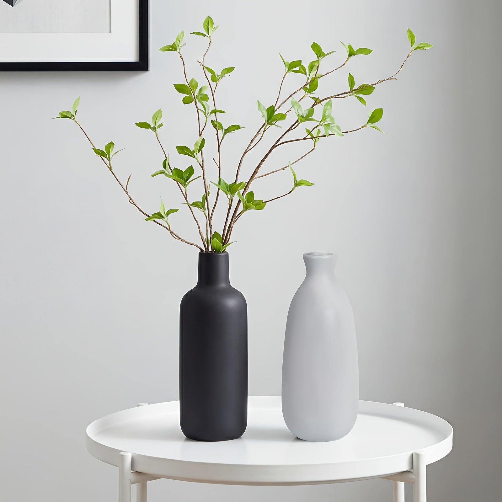 Compact 5pcs Ceramic Flower Vase – tabletop floral display and modern home decor, 5pcs TOMNK Ceramic Flower Vases Large Farmhouse Style Table Vases Vintage Cylinder, designed for American homes and practical gifting
