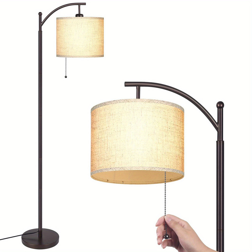 Space-Saving Decorative Home Lighting – warm functional room lighting, Modern Arc Floor Lamp for Living Room Bedroom Office Bright Lighting And Soft White, designed for American homes, daily convenience and practical gifting