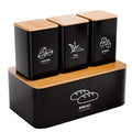 Metal Bread Box for Kitchen Countertop with Coffee Sugar Tea Kitchen Storage Containers, Bread Box And Canisters Set for The Kitchen with Lid, Classic Bread Tin with Lid for Loaves, Large Capacity