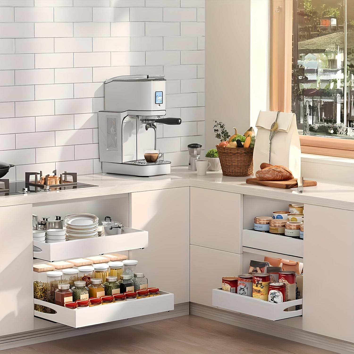 Smart Pull-Out Cabinet Organizer – smooth-access cabinet organization, Multi-purpose Retractable Drawer Cabinet Under Sink And Cabinet 17 1 to 26 77 Wide, designed for American homes, daily convenience and practical gifting