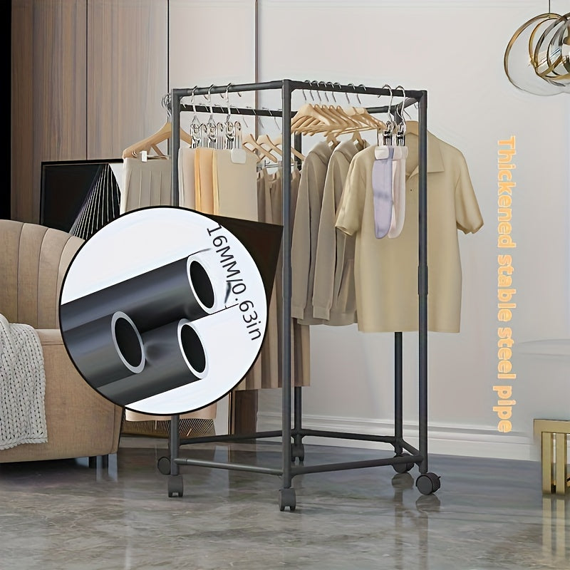 Versatile Adjustable Home Storage Rack – durable multi-purpose storage, Hexagonal Rotary Clothes Rack Self-Standing Vertical Clothing Hanging Rack Suitable for Laundry And Household, designed for American homes, daily convenience and practical giftin