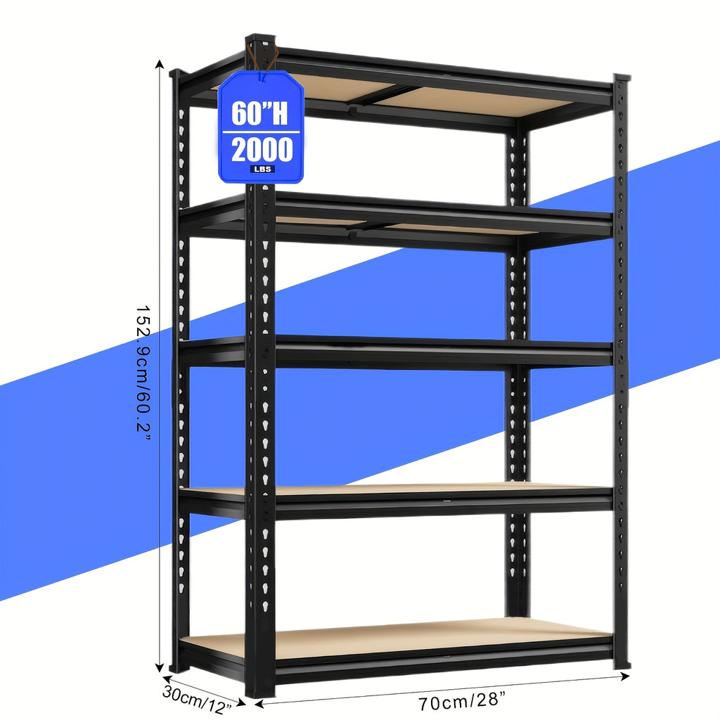 Modern 2pcs Adjustable Home Storage Rack – durable multi-purpose storage, 2pcs Heavy-Duty Metal Shelving Unit 60 72 Inch Hige 60 72 Sections 2000 Lbs, designed for American homes, daily convenience and practical gifting