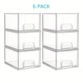 Versatile 8 Pack Stackable Storage Drawer – smooth-access cabinet organization, 8 Pack Acrylic Bathroom Makeup Organizer 7 5 D X 6 W X 4, designed for American homes, daily convenience and practical gifting