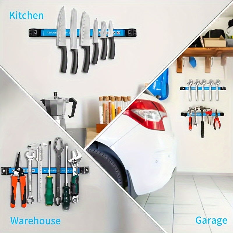 Kitchen Essential – Auto repair hardware, kitchen utensils, iron products storage magnetic rack, strong magnetic tool rack, magnetic strip, so that tools are no longer messy for Modern US Ho