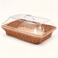 1pc Bread Basket - Durable Plastic Bread Basket, Washable Food Tray for Storing Desserts And Fruits - Ideal for Kitchen, Picnic And Home Display, Also a Perfect Storage Box for Pastries And Desserts