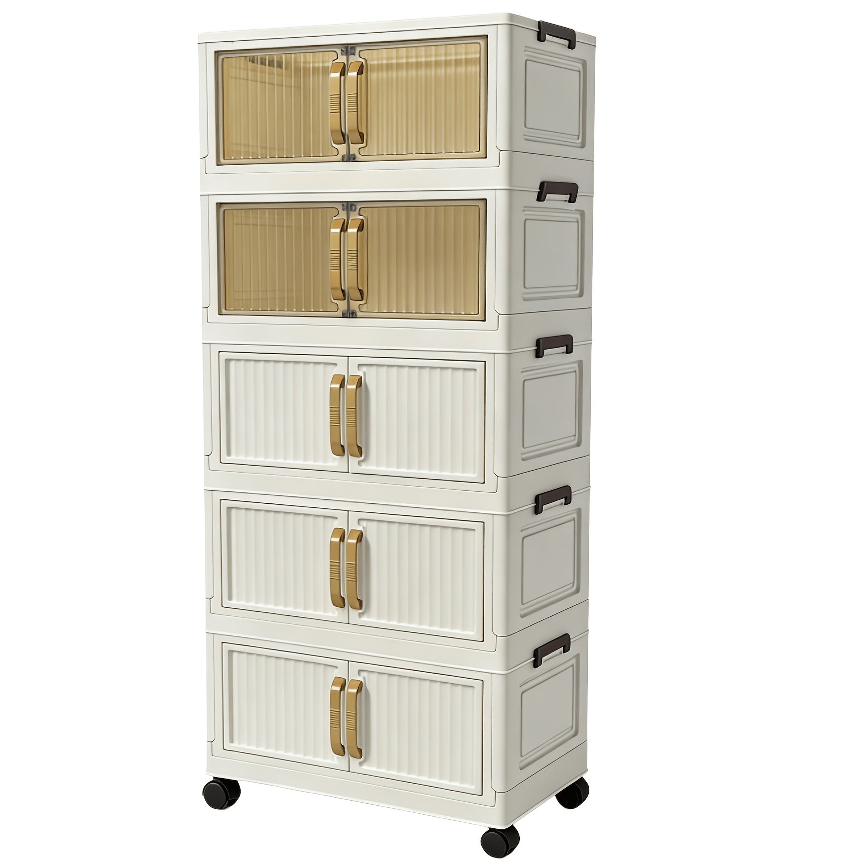 Heavy-Duty Home Storage Organizer – space-saving everyday organization, Multi-Functional Foldable Storage Cabinet with 5-Tier 3-Tier Large Capacity Space-Saving Suitable for Entrance Corridor, designed for American homes, daily convenience and practi