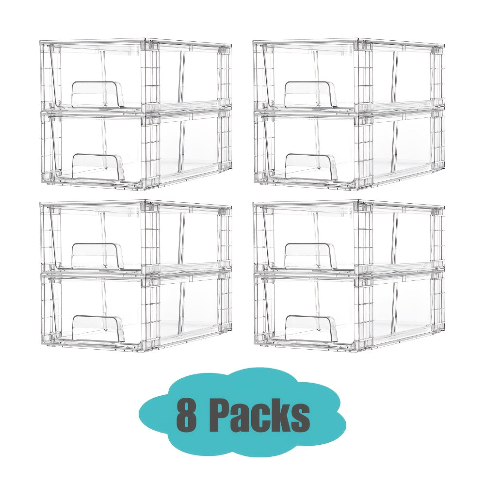 Home Organizer – Modern 4/6/8/10 Pack Pull-Out Cabinet Organizer – smooth-access cabinet organizati