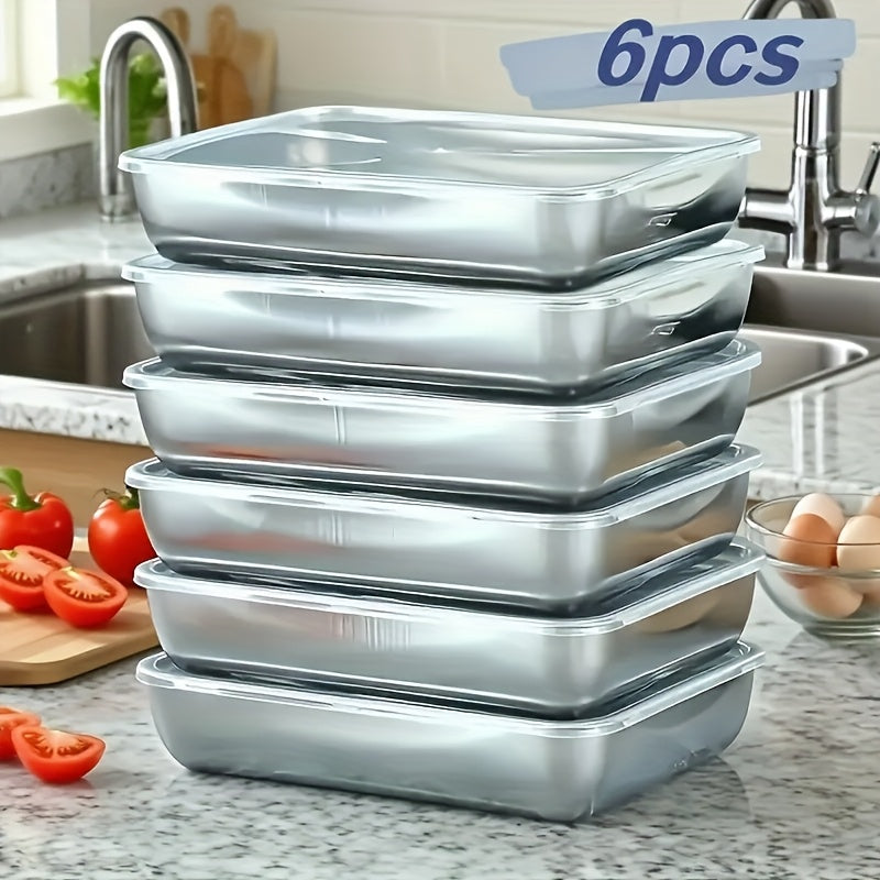 Kitchen Essential – 9/6/3pcs 2026 Stainless Steel Food Storage Container Set - Kitchen Organizer, Meal Prep, Camping And Picnic Essential, Easy-Clean Stackable, Fridge And Freezer Safe, Airt