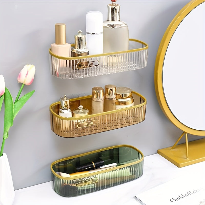 Premium 1pc Home Storage Organizer – space-saving everyday organization, 1pc of Acrylic Shelves for The Bathroom Elegantly Designed for Wall Mounting Ideal for, designed for American homes, daily convenience and practical gifting