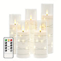 Premium 5/7pcs Decorative Home Lighting – warm functional room lighting, What Mother S Day Gift Flameless Candles 5 7pcs Acrylic Flickering LED Pillar Candles, designed for American homes, daily convenience and practical gifting