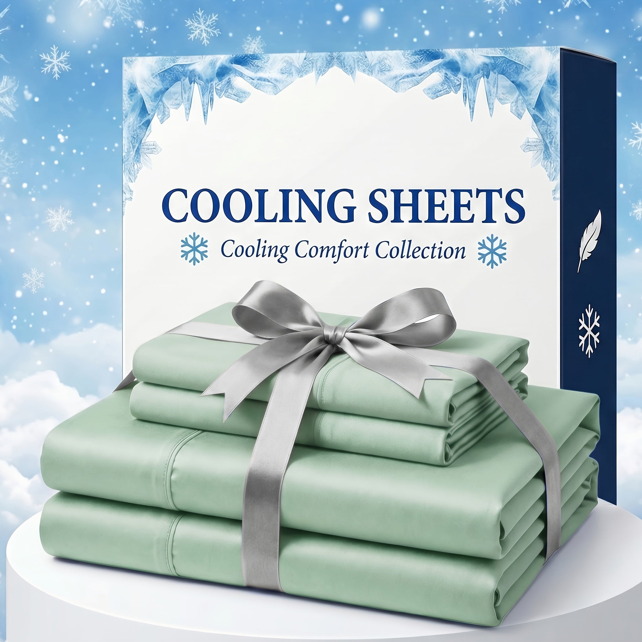 Extra Deep Pocket Bamboo Fiber Bed Sheet Set - Breathable and Cooling Bed Sheet - Luxury Hotel Bed Sheet Set - Soft, Wrinkle-Resistant, and Comfortable - Easily Fits Extra Deep Mattresses. Includes Children's Pillowcases, Flat Sheet, and Fitted Sheet