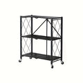 Premium Adjustable Home Storage Rack – durable multi-purpose storage, 3 4 5 Layer Storage Rack No Installation Folding Storage Rack with Wheels Can, designed for American homes, daily convenience and practical gifting