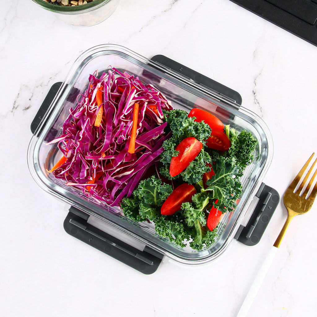 Easy-Access 12pcs Glass Meal Prep Container Set – leak-resistant reusable meal prep, 12pcs Glass Food Storage Containers with Lids Meal Prep Pantry Kitchen Storage Containers for, designed for American homes, daily convenience and practical gifting