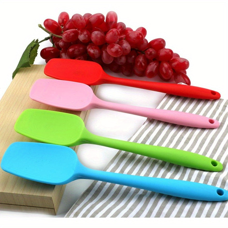 6pcs, Silicone Scraper, Silicone Scraper, Mini Silicone Scraper, Jam Scraper, Heat Resistant Cream Scraper, Stirring and Baking Tools, Kitchen Utensils, Apartment Necessities, Baking Tool