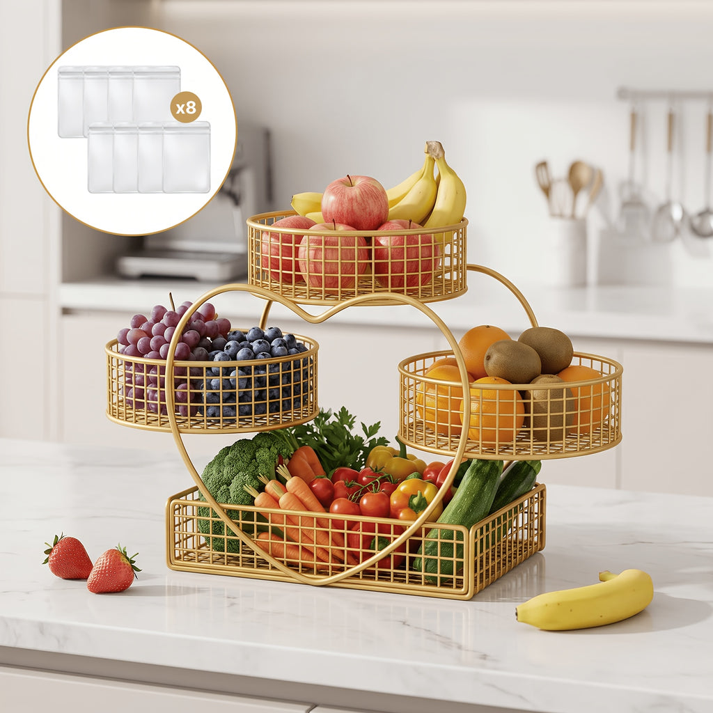Versatile Home Storage Organizer – space-saving everyday organization, Three-tier Countertop Cosmetic Organizer with 8 Transparent Storage Pouches for Earrings necklaces rings Featuring, designed for American homes, daily convenience and practical gi