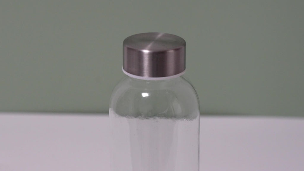 18 Oz Glass Water Bottles (With Lids), Juice Bottles, Clear Glass Juice Bottles for Juicing, Reusable Glass Juicer Bottles, with Stainless Steel Lids, BPA Free, Leak-Proof, Set of 10