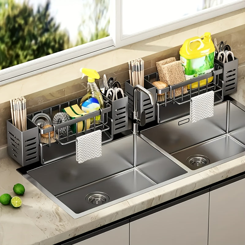Storage Rack – Easy-Access 1/2pcs Adjustable Kitchen Storage Rack – multi-purpose organization, d
