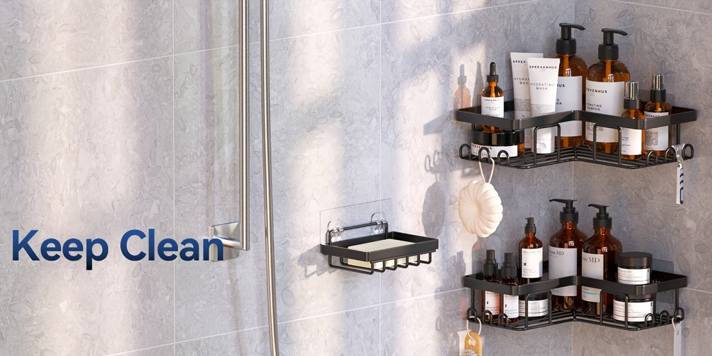Smart Adjustable Home Storage Rack – durable multi-purpose storage, Versatile Adjustable Home Storage Rack durable multi-purpose storage Corner Adhesive Shower Caddy, designed for American homes and practical gifting