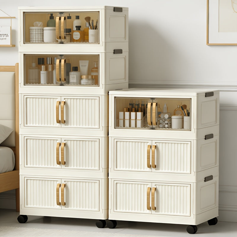 Heavy-Duty Home Storage Organizer – space-saving everyday organization, Multi-Functional Foldable Storage Cabinet with 5-Tier 3-Tier Large Capacity Space-Saving Suitable for Entrance Corridor, designed for American homes, daily convenience and practi