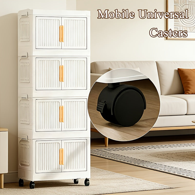 Compact Decorative Home Lighting – warm functional room lighting, 3 4 5 Layer Extra-Thick Large-Capacity Multi-Layer Plastic Folding Storage Cabinet Light Classic Style, designed for American homes, daily convenience and practical gifting