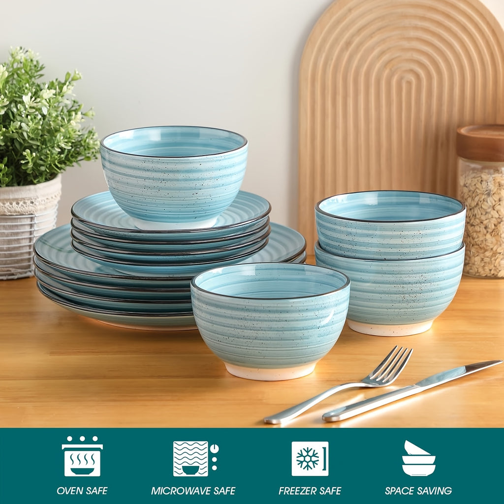 Easy-Access Home Storage Organizer – space-saving everyday organization, Zenora Ceramic Dinnerware Set Service for 6 Stoneware Set Bowls Set Dishes Set Including, designed for American homes, daily convenience and practical gifting