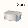 Compact Refrigerator Storage Organizer – easy-access fridge organization, Stainless steel storage containers for home storage square food storage boxes refrigerator organizer boxes, designed for American homes, daily convenience and practical gifting
