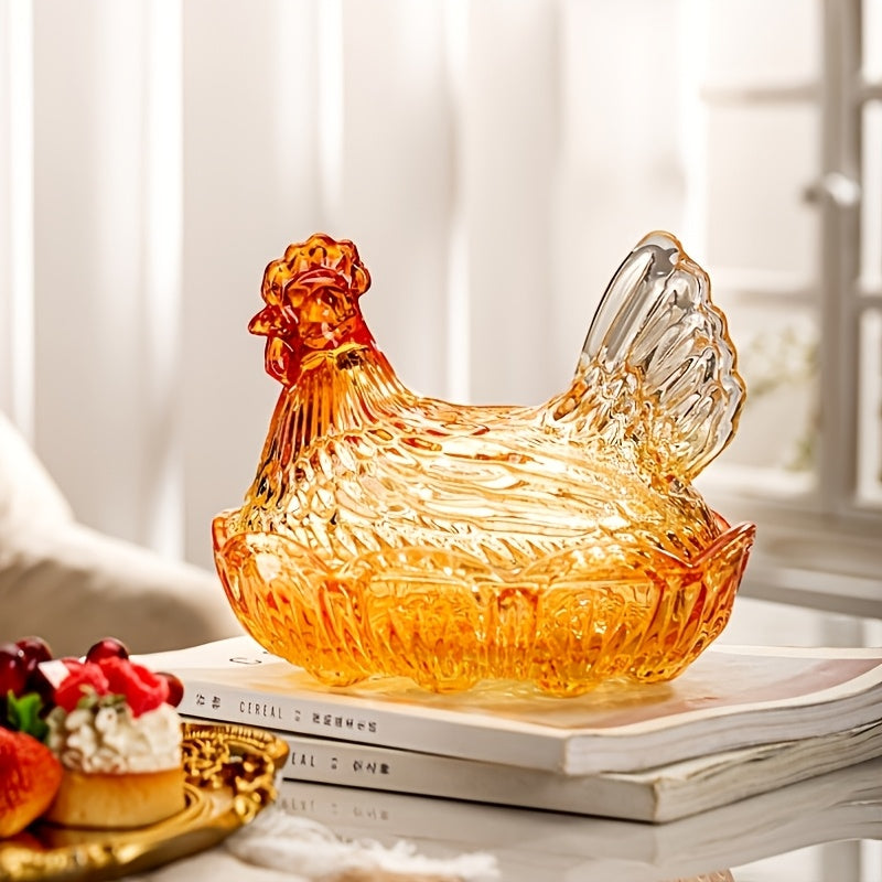 Smart Airtight Storage Jar Set – clear reusable pantry storage, Reusable Chicken-shaped Crystal Glass Storage Jars with LIDS - The Perfect Kitchen And Dining, designed for American homes, daily convenience and practical gifting