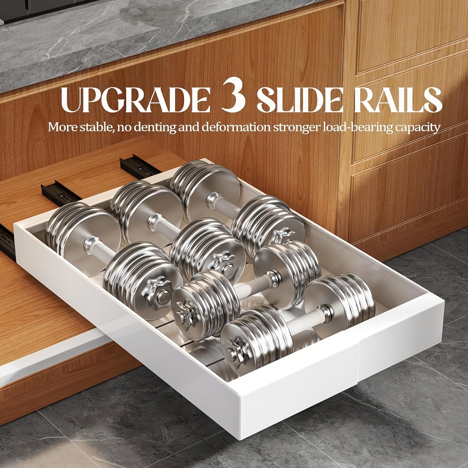 Smart 1pc Pull-Out Cabinet Organizer – smooth-access cabinet organization, Pull Out Storage 1pc 2pcs Expandable Pull-Out Cabinet Organizer Suitable for Heavy-Duty Sliding Storage, designed for American homes, daily convenience and practical gifting