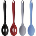 Kitchen Essential – Silicone Cooking Spoons Set Food Grade Serving Spoon Nonstick Mixing Spoons Slotted Spoons Large Nonstick Heat Resistant Spoons for Kitchen Cooking Bake Stir High-Quality