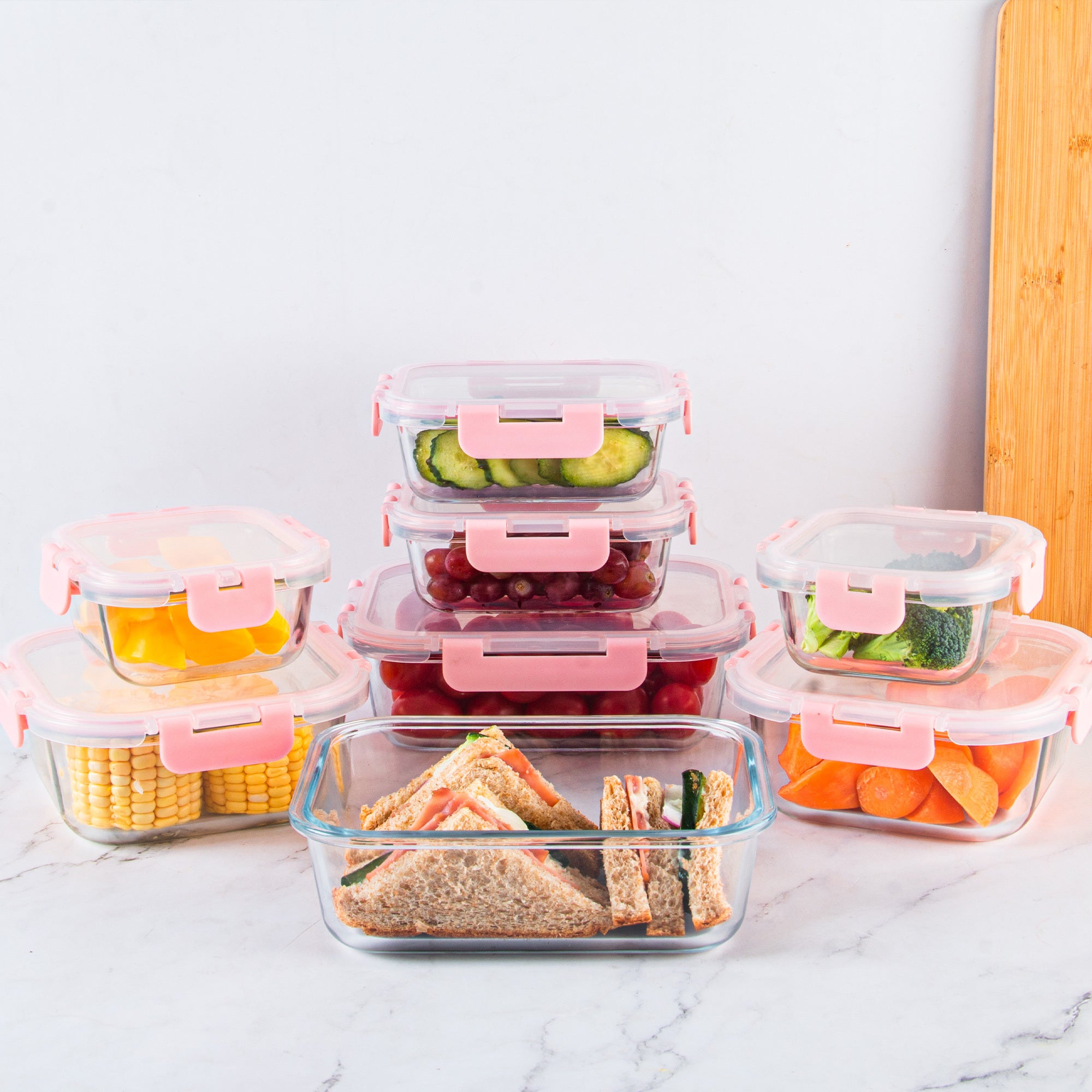 Easy-Access 12pcs Glass Meal Prep Container Set – leak-resistant reusable meal prep, 12pcs Glass Food Storage Containers with Lids Meal Prep Pantry Kitchen Storage Containers for, designed for American homes, daily convenience and practical gifting