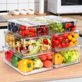 Smart 28Pack Refrigerator Storage Organizer – easy-access fridge organization, Stackable Fridge Organizer 28Pack Stackable Fridge Organizer Bins Clear BPA-Free Refrigerator Organizers And Storage, designed for American homes, daily convenience and pr