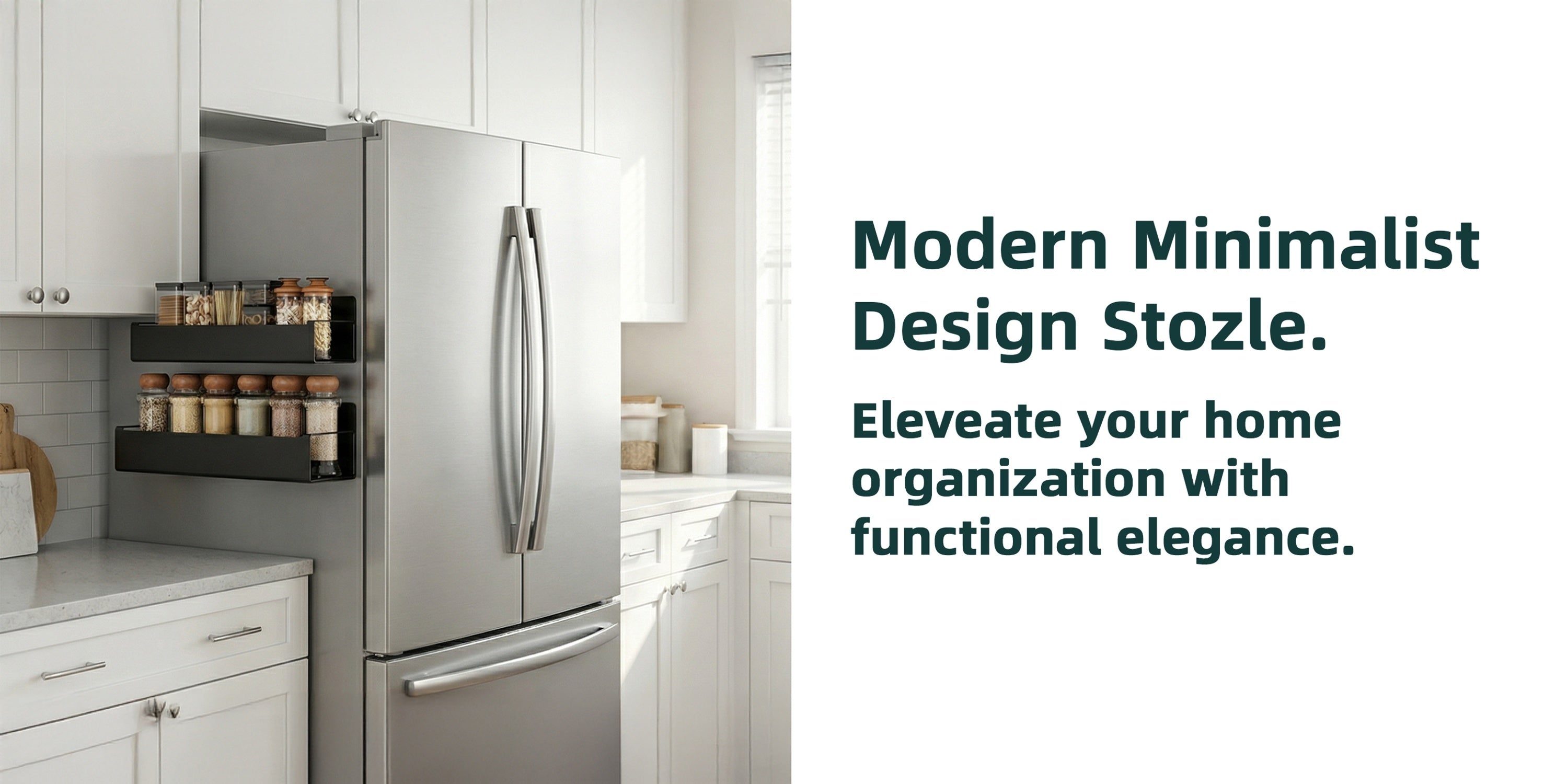Space-Saving 2/4pcs Adjustable Home Storage Rack – durable multi-purpose storage, 2 4pcs Magnetic Storage Box Strong Magnetic Adsorption Non-perforated Installation Storage Rack Kitchen Refrigerator, designed for American homes, daily convenience and