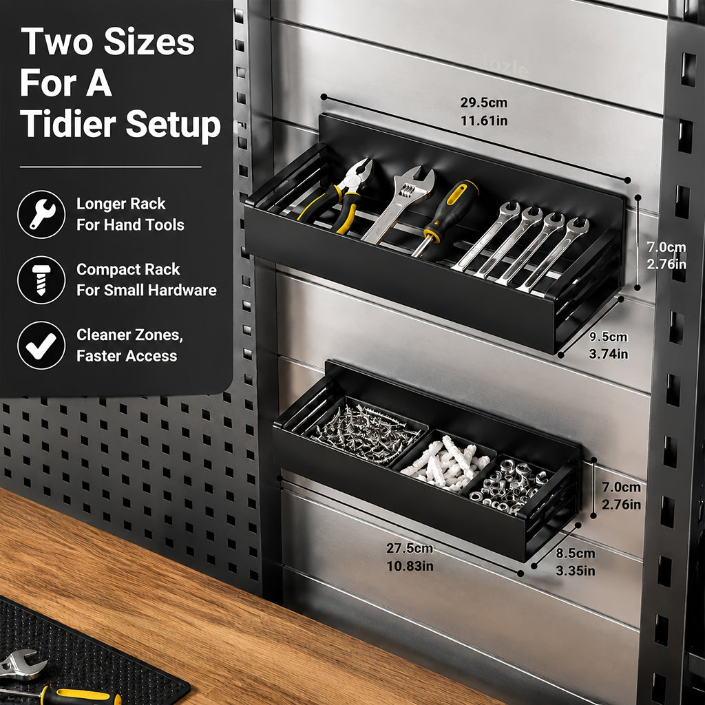 Kitchen Essential – 2/4pcs Strong Magnetic Shelves - Shelves, Magnetic Tool Racks, Suitable for Garages, Tool Rooms, Washing Machines, No Drilling Required for Installation, Can Be Used to H
