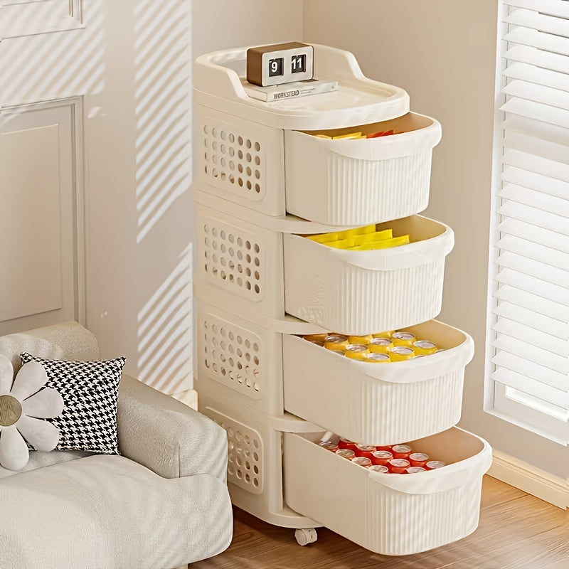 Easy-Access 2/3/4/5 Tier Stackable Storage Drawer – smooth-access cabinet organization, 2 3 4 5 Tier Large Capacity Rolling Cart with Drawers 4-Wheel Sturdy Durable, designed for American homes, daily convenience and practical gifting