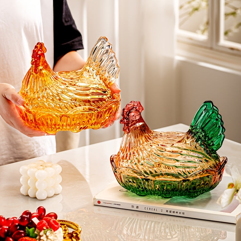 Smart Airtight Storage Jar Set – clear reusable pantry storage, Reusable Chicken-shaped Crystal Glass Storage Jars with LIDS - The Perfect Kitchen And Dining, designed for American homes, daily convenience and practical gifting