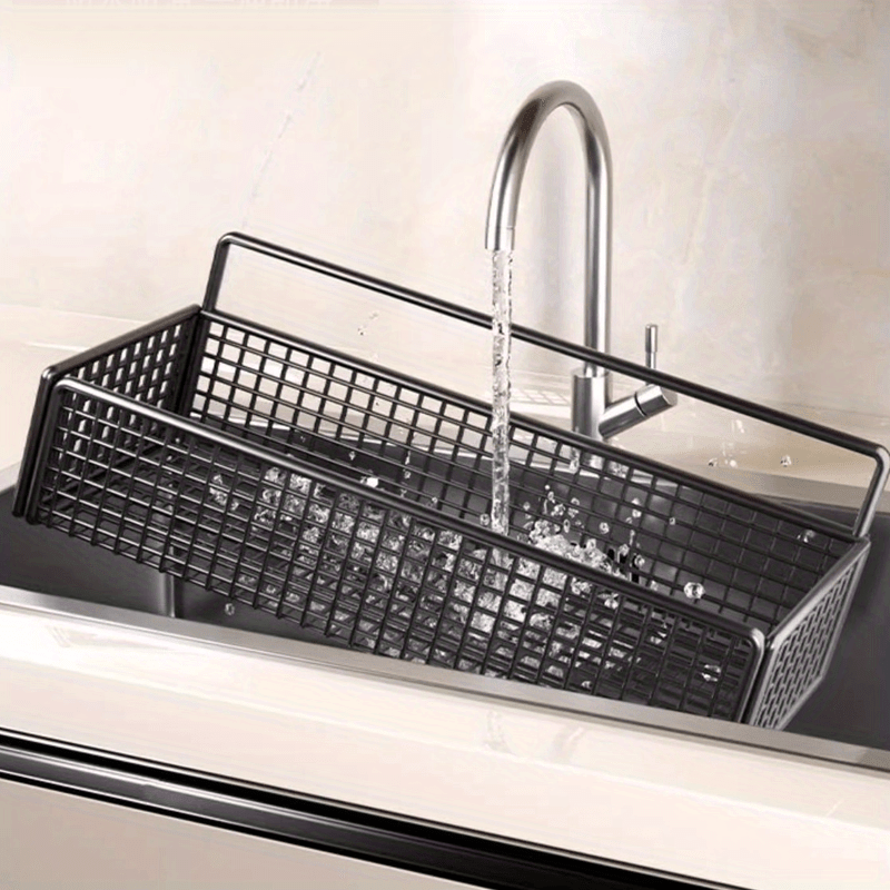 2pcs Easy Installation Bathroom Stainless Steel Shelf, Wall Hanging, Non-Tracking Stickers for Bathroom, Balcony, Kitchen And Toilet Storage, Drill-Free Wall Mounted Organizer, Shelf Baskets