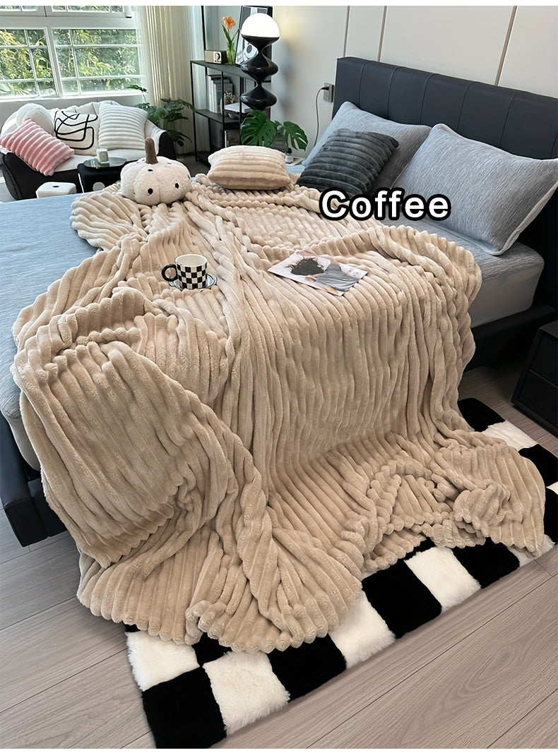 Space-Saving Cozy Home Textile Accent – comfortable everyday home styling, Ultra-Soft Thick Fleece Blanket Multi-Color 3D Faux Rabbit Fur Double-Sided Ideal for All Seasons, designed for American homes, daily convenience and practical gifting