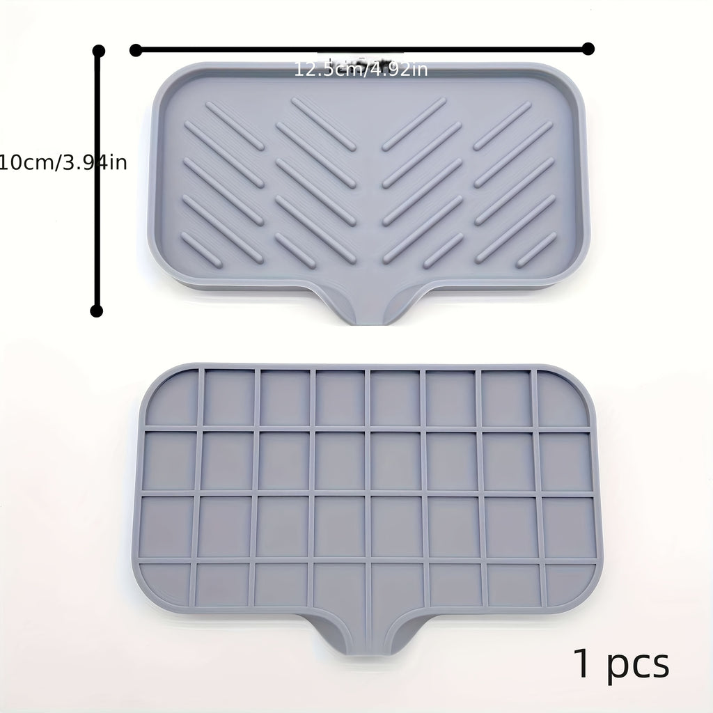 Soap Tray Rack, Sponge Drainage Mat, Tableware Drying Mat, Kitchen Draining Mat, Countertop Organizer, Sink Storage Rack, Chopsticks And Bowls Draining Rack, Kitchen And Bathroom Storage Tray