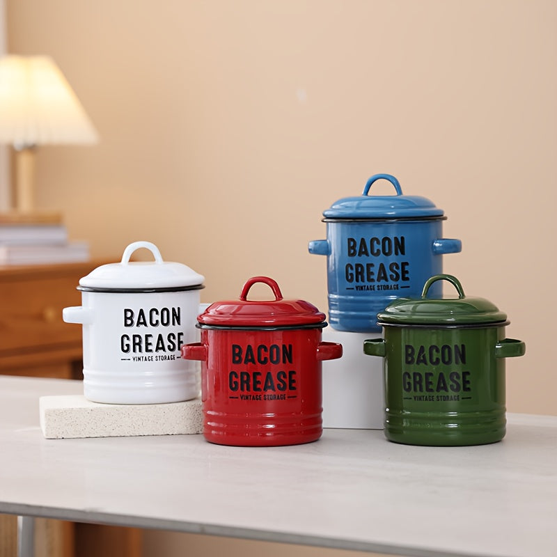 Versatile Reusable Drinkware Set – easy-access beverage storage, Outdoor Travel Kitchenware Enamel Oil Can Set Large-Capacity Condiment Can Oil Bottle Filter Food, designed for American homes, daily convenience and practical gifting