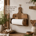 Premium Adjustable Home Storage Rack – durable multi-purpose storage, Vintage Wooden Paper Towel Holder with Storage Shelf Solid Wood Kitchen Roll Rack and, designed for American homes, daily convenience and practical gifting