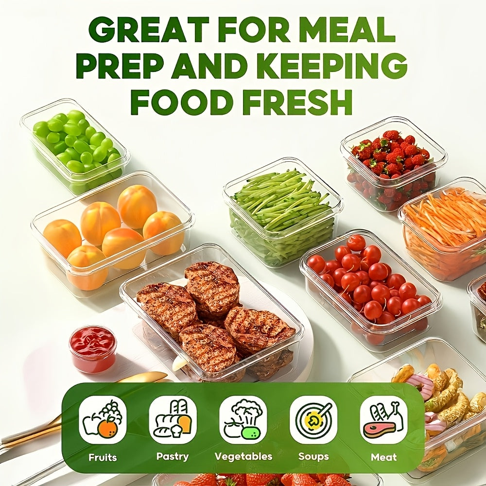 Kitchen Essential – [Leakproof Stackable Containers] 68pcs Food Storage Containers Set With Lids (34 Containers + 34 Lids), Leakproof Stackable Food Containers, Microwave & Dishwasher, Clear