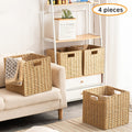 Space-Saving Stackable Home Storage Bins – portable space-saving storage, Natural Rattan Storage Basket Foldable Square Natural Rattan Storage Basket Frame Square Natural Rattan, designed for American homes, daily convenience and practical gifting
