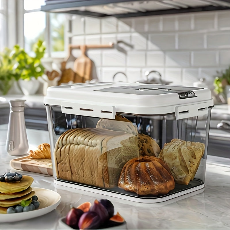 Versatile Countertop Bread Storage Box – fresh-bread countertop organization, Airtight Bread Box with Time Marker And Measuring Cu Large Capacity Bread Storage Container, designed for American homes, daily convenience and practical gifting
