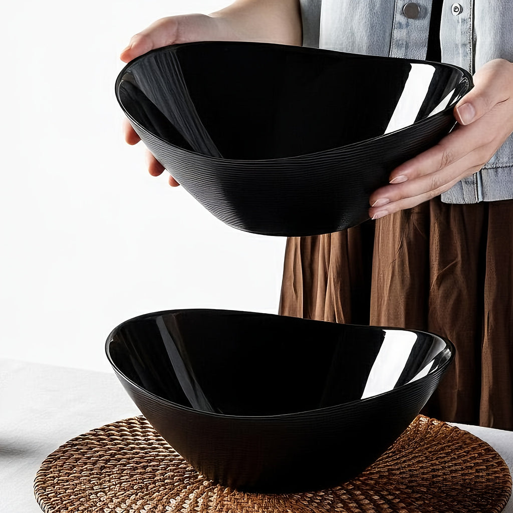 Easy-Access 2pcs Decorative Home Lighting – warm functional room lighting, 2pcs 67oz Lightweight Opal Glass Salad Serving Bowls - 10 Large White Oval Dishes, designed for American homes, daily convenience and practical gifting